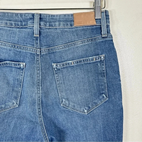 Paige Womens Size 27 Sarah Slim Destructed Ribbed Jeans - Picture 13 of 16